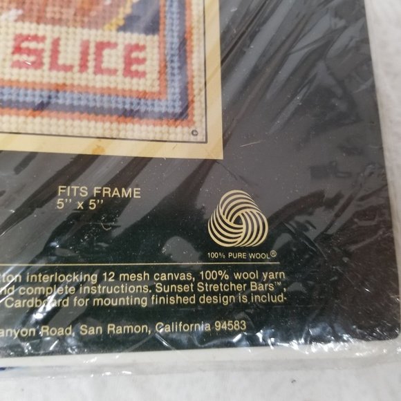 Sunset Needle Point Kit 5562 25 Slice Apple Pie Cheryl Ruehle Fall Autumn NEW - Picture 7 of 7